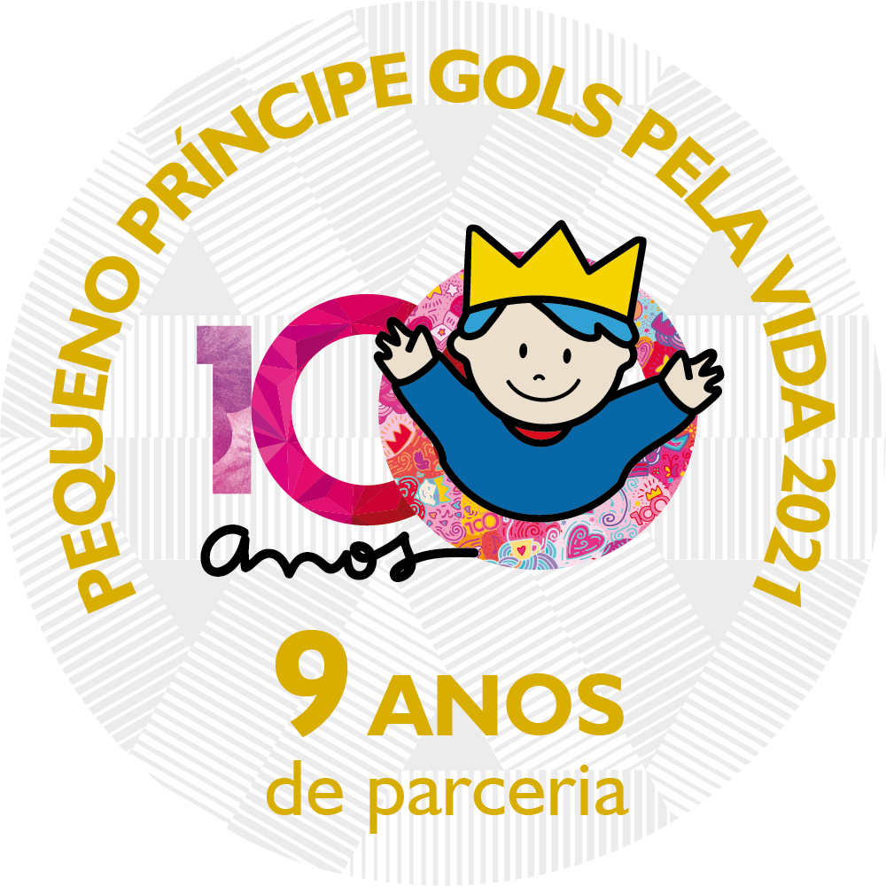 Selo Pequeno Príncipe Gols pela Vida 2021 - 9 anos de parceria